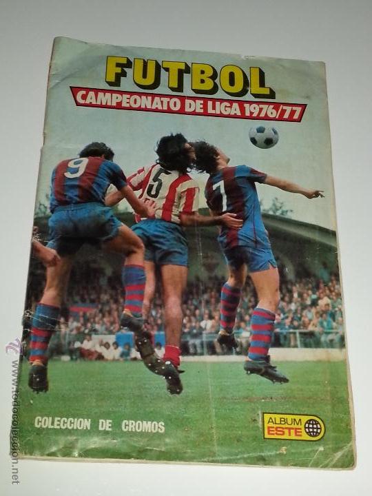 Colecionismo desportivo: EDICIONES ESTE : ALBUM CON 300 CROMOS DEL CAMPEONATO DE LIGA DE 1976 - 1977 , 1976 / 77 BUEN ESTADO