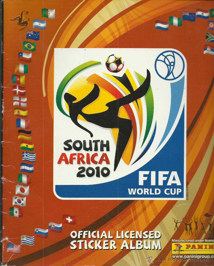 Coleccionismo deportivo: ALBUM DE LA COPA DEL MUNDO 2010 CON 14 CROMOS