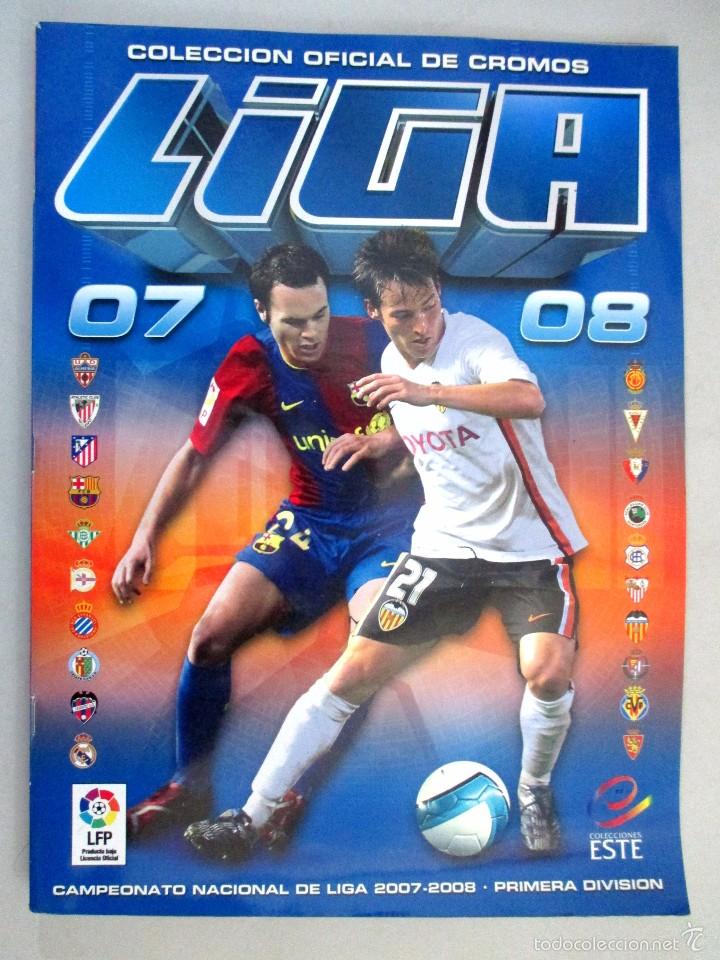 Collectionnisme sportif: ALBUM DE CROMOS F&Uacute;TBOL , LIGA 07 08 , 2007 2008 , EDICIONES ESTE , INCOMPLETO , CON BASTANTES DOBLES