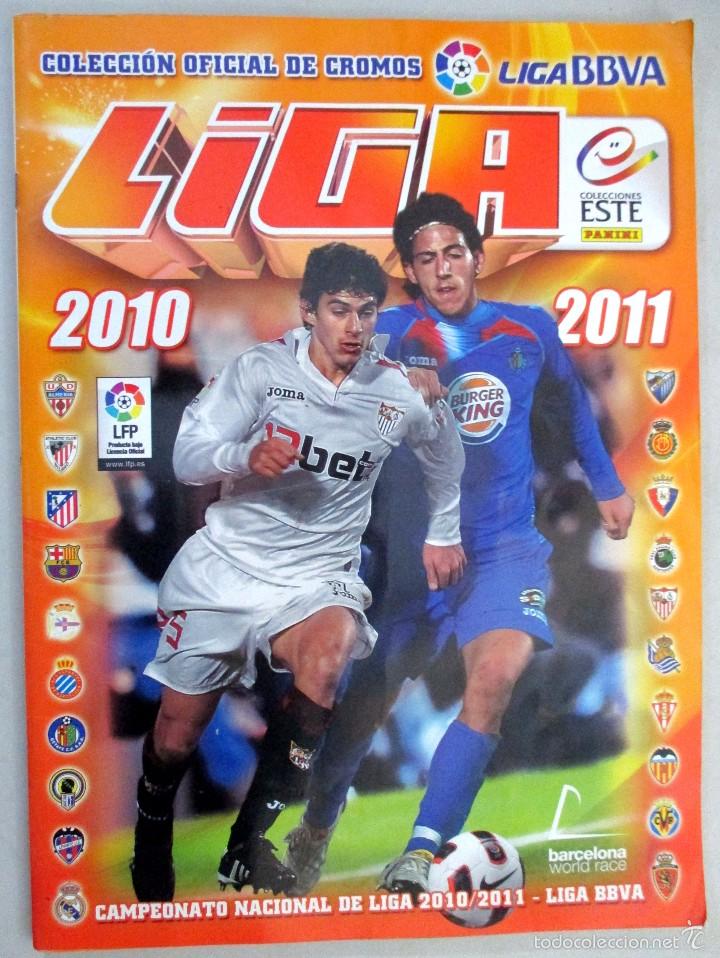 Collectionnisme sportif: ALBUM DE CROMOS F&Uacute;TBOL , LIGA 10 11 , 2010 2011 , EDICIONES ESTE , INCOMPLETO