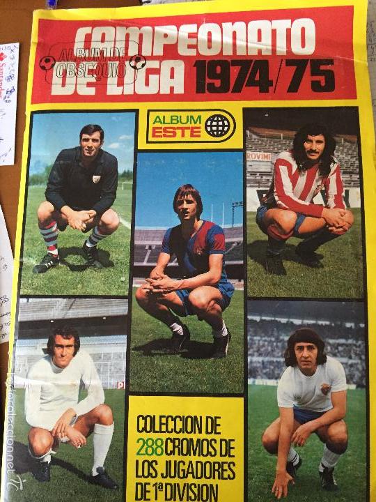 Colecionismo desportivo: campeonato de liga 1974 75 album con 332 cromos se estudia vender sueltos muy buen estado
