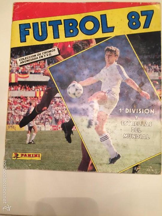 Colecionismo desportivo: futbol 87 panini album con 187 cromos