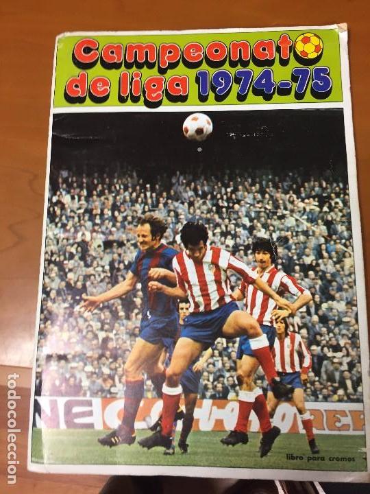 Sports collectibles: campeonato de liga 1974 75 disgra album con 315 cromos se venden sueltos