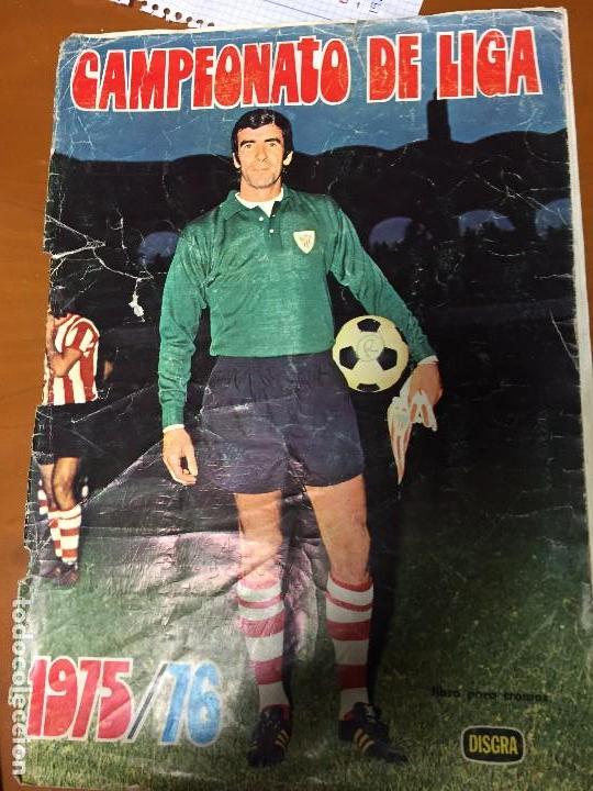 Sports collectibles: campeonato de liga 1975 76 disgra album con 325 cromos se venden sueltos