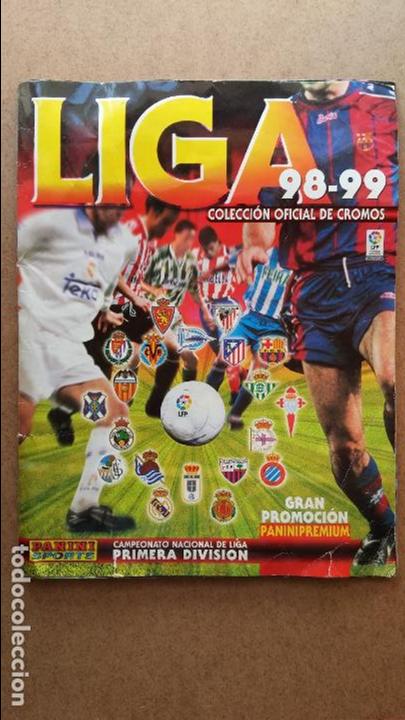 Collectionnisme sportif: Album liga 1998-1999 primera division ,panini faltan unos 12 cromos mas la mitad de ultimos fichajes