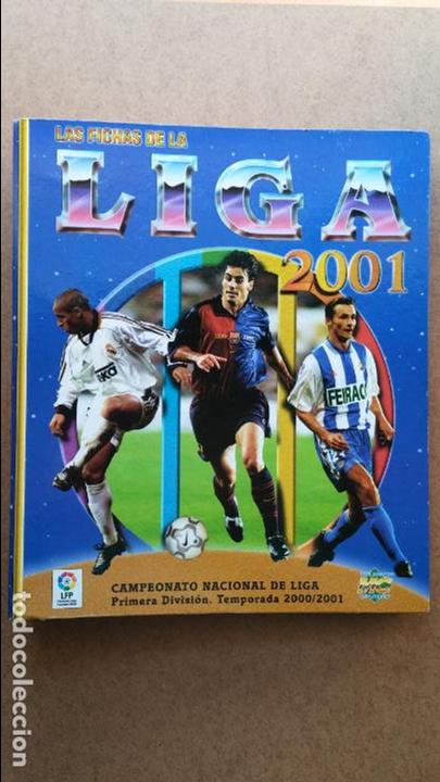 Collectionnisme sportif: Album liga 2000-2001 fichas, oficial ,tiene 185 fichas