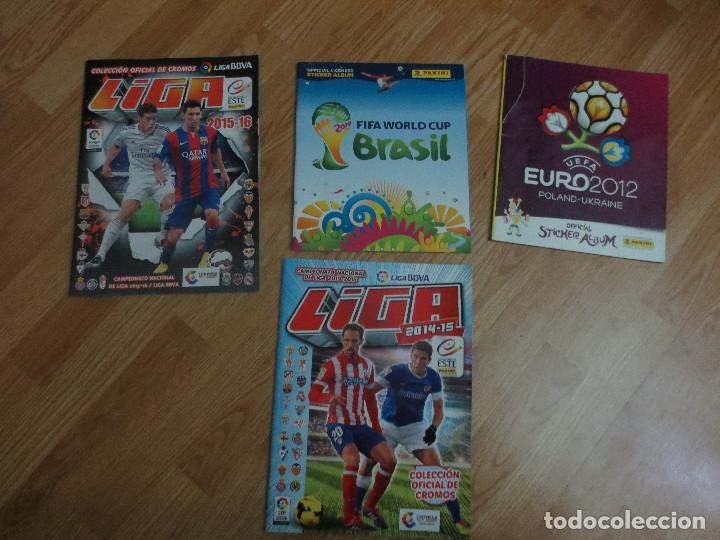 Collectionnisme sportif: ALBUM FUTBOL PLANCHA EURO 2012/BRASIL 2014/LIGA 2014/15 2015/16