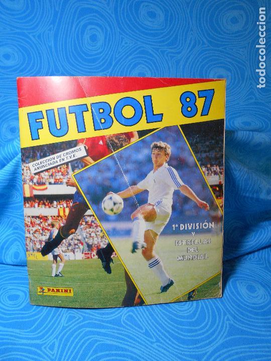 Collectionnisme sportif: ALBUM DE FUTBOL TEMPORADA 1987 PRIMERA DIVISION Y ESTRELLAS DEL MUNDIAL PANINI
