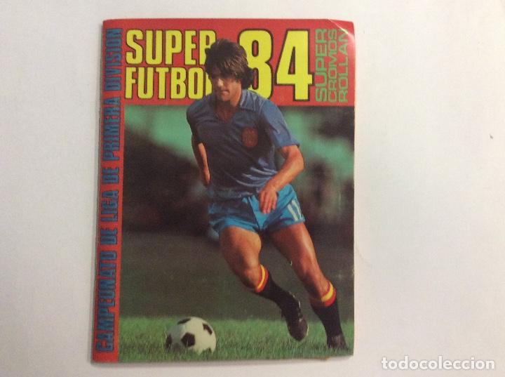 Sports collectibles: &Aacute;LBUM S&Uacute;PER FUTBOL 84 + SOBRE VAC&Iacute;O + SUPLEMENTO CON CROMOS