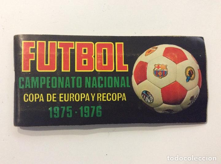 Sports collectibles: &Aacute;LBUM CAMPEONATO NACIONAL 1975-1976 + SOBRE VAC&Iacute;O
