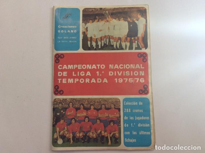 Sports collectibles: &Aacute;LBUM CAMPEONATO NACIONAL DE LIGA 1 DIVISI&Oacute;N 1975/76