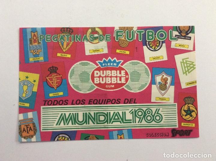 Collectionnisme sportif: &Aacute;LBUM TODOS LOS EQUIPOS DEL MUNDIAL 1986 FLEER DUBBLE BUBBLE GUM