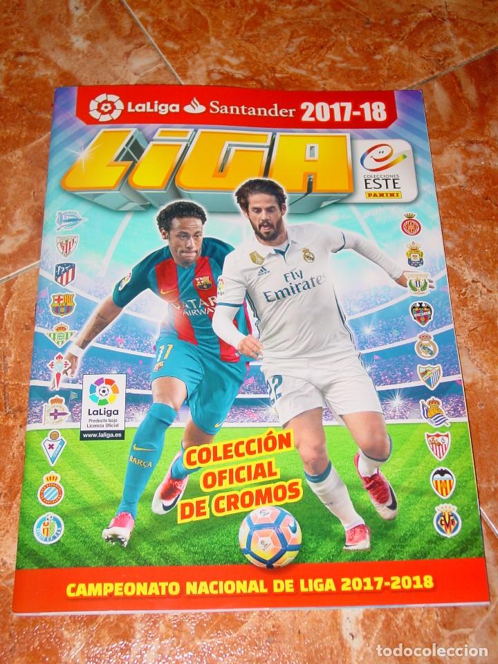 Coleccionismo deportivo: &Aacute;LBUM NUEVO PLANCHA Y VAC&Iacute;O DE COLECCIONES ESTE - PANINI: LIGA 2017 - 2018, LIGA SANTANDER 17 / 18