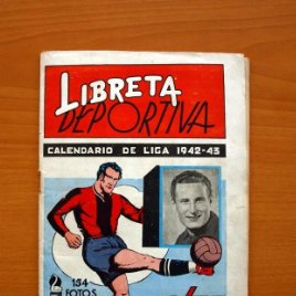 Álbum Libreta deportiva - Liga 1942-1943, 42-43, Primera división - Editorial Cisne