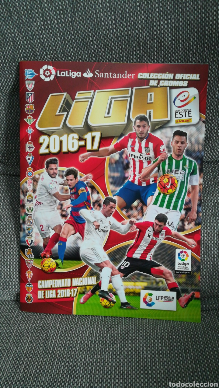 Collectionnisme sportif: ALBUM PLANCHA LIGA ESTE 2016 2017 16 17, VERSI&Oacute;N DIF&Iacute;CIL CON LOGO LIGA SANTANDER. SIN CROMOS