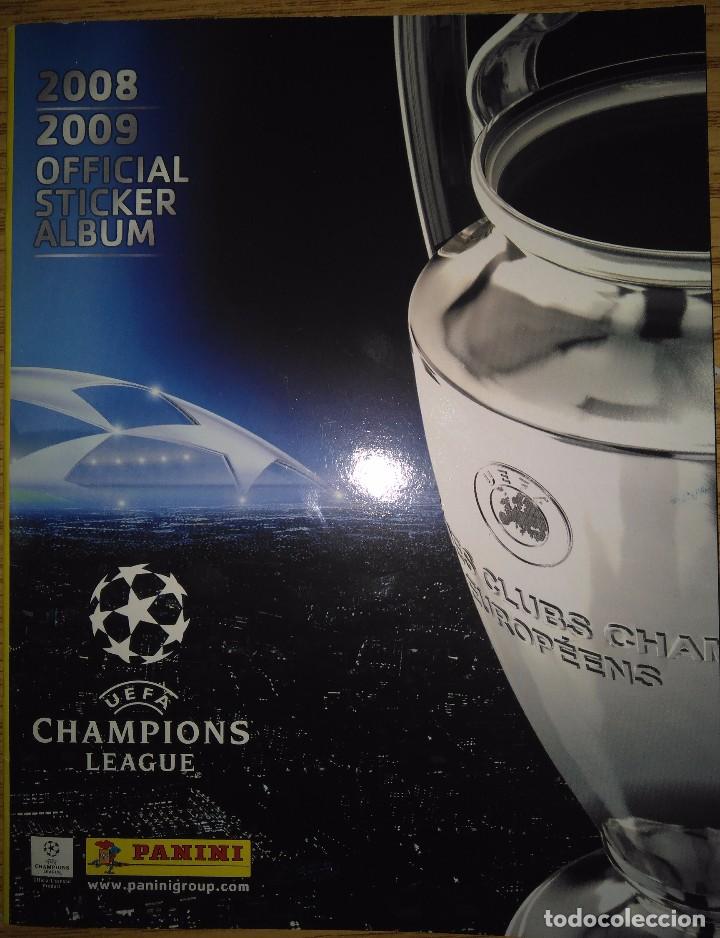 Coleccionismo deportivo: CHAMPIONS LEAGUE 08/09 PANINI - &Aacute;LBUM PLANCHA VAC&Iacute;O NUEVO