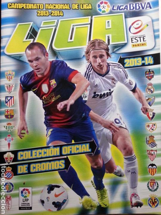 Collectionnisme sportif: ALBUM LIGA 2013-2014 VAC&Iacute;O SOLO 5 CROMOS