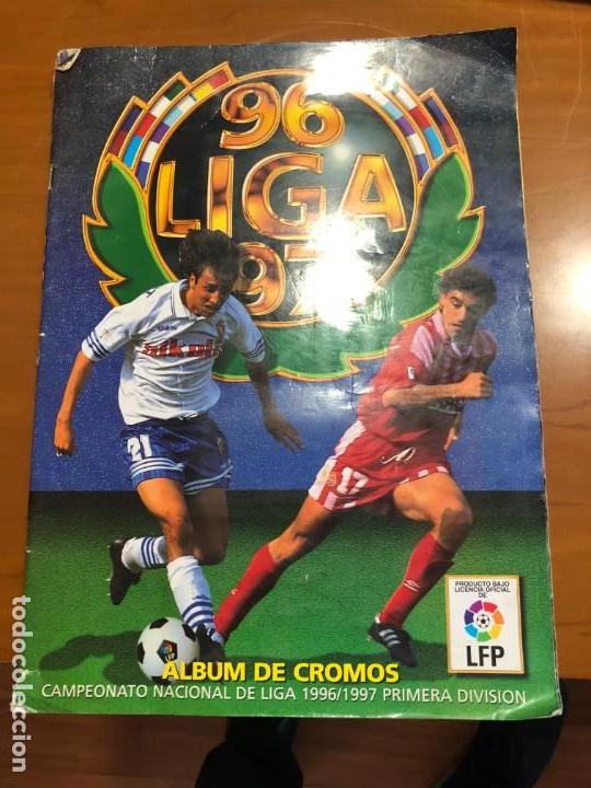 Collectionnisme sportif: este liga 96 97 con 278 cromos todos ultimos fichajes menos 13-23 y 26