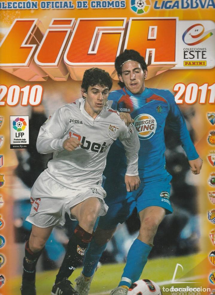 Sports collectibles: ALBUM LIGA ESTE 2010-2011 SIN ESTRENAR NINGUN CROMO PEGADO CON LOS 6 CROMOS DE REGALO