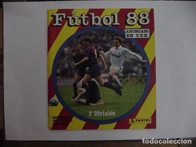 Sports collectibles: F&uacute;tbol 88 - Album de cromos. Incompleto (64 cromos de 409)