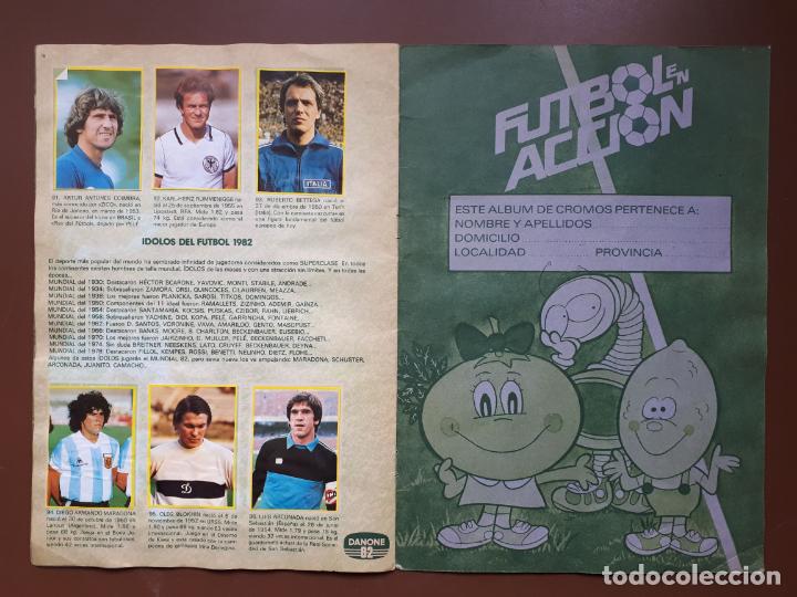 Coleccionismo deportivo: Album cromos Futbol en acción DANONE - Incompleto - Foto 10 - 144661050