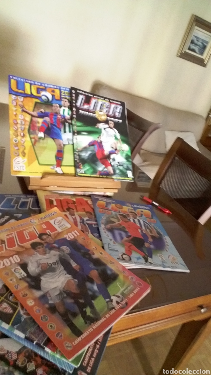 Collectionnisme sportif: Albums plancha este. lote de 10 seguidos . 2006 al 2016.