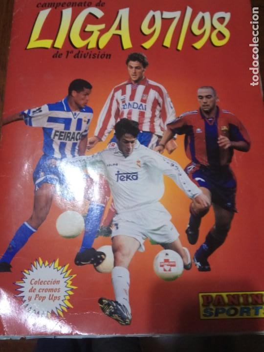 Collectionnisme sportif: ALBUM LIGA 97-98 DE 1&ordf; DIVISION.PANINI.INCOMPLETO.