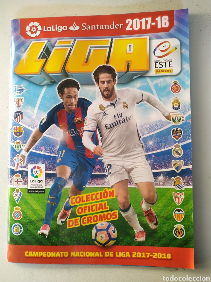 Colecionismo desportivo: &Aacute;LBUM VACIO - LIGA ESTE 2017-2018