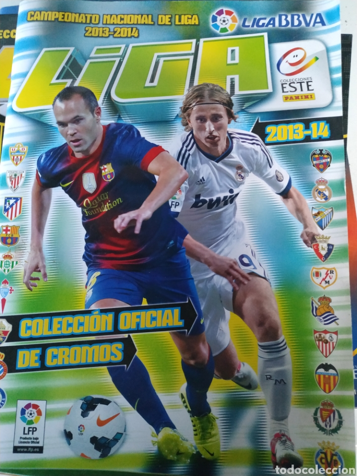 Colecionismo desportivo: &Aacute;LBUM VACIO - LIGA ESTE 2013-2014