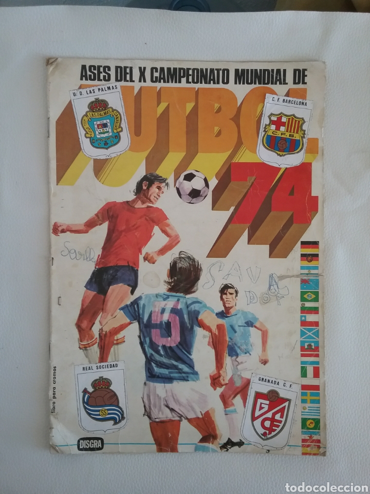 Collectionnisme sportif: &Aacute;lbum cromos F&Uacute;TBOL 74 (S&Oacute;LO TAPAS)