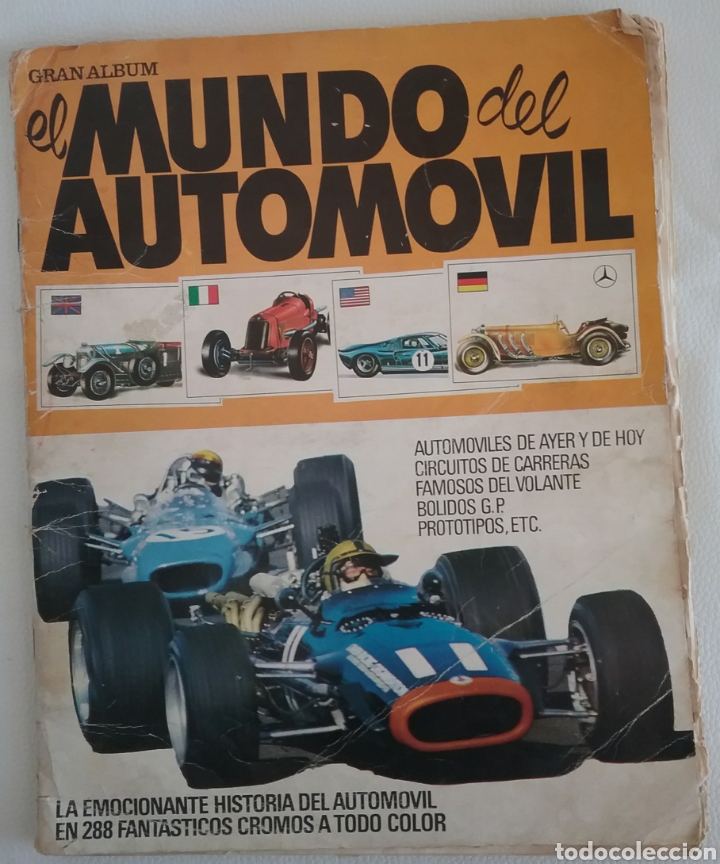 Collectionnisme sportif: &Aacute;lbum de cromos EL MUNDO DEL AUTOM&Oacute;VIL