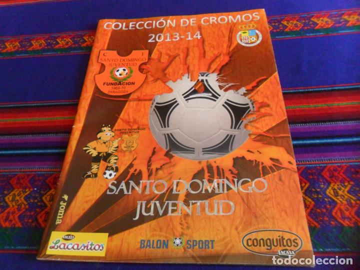 Colecionismo desportivo: &Aacute;LBUM VAC&Iacute;O PLANCHA, C.F. SANTO DOMINGO JUVENTUD DE ZARAGOZA TEMPORADA 2013 2014 13 14. RARO.