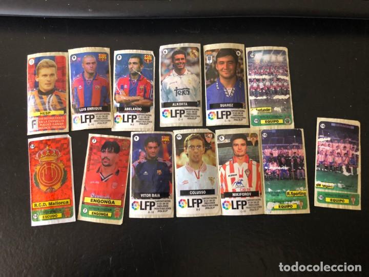 Colecionismo desportivo: liga 1996 1997 chicle con trasera nuevos sin pegar luis enrique adelardo alkorta ect