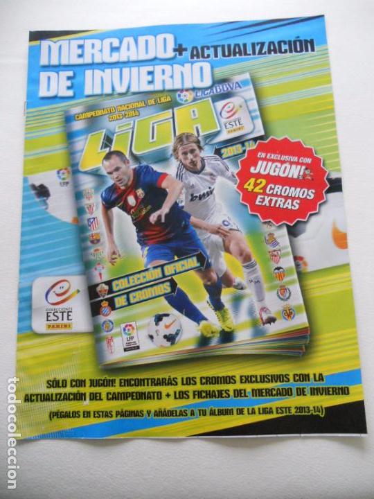 Collezionismo sportivo: HOJAS AMPLIACION CROMOS FICHAJES DE INVIERNO ALBUM LIGA FUTBOL EDICIONES ESTE 2013 2014 13 14