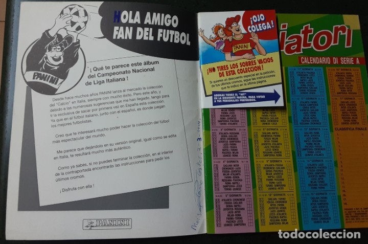 Calciatori 1993 94 Album Con 52 Cromos Pegados Buy Incomplete Football Sticker Albums At Todocoleccion 149477658