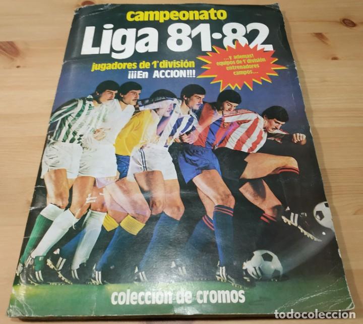 Sports collectibles: ALBUM DE CROMOS DE FUTBOL , ESTE , LIGA 81 82 CON TODAS LAS CASILLAS RELLENAS A FALTA DE 1 NORMAL