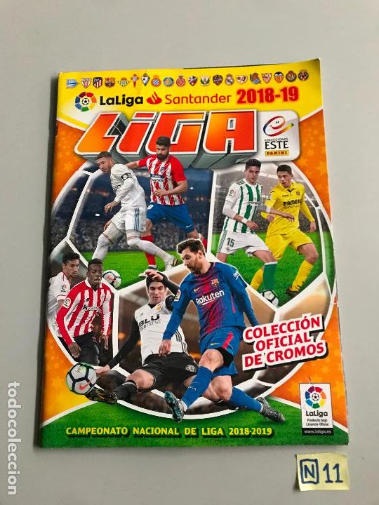 Collezionismo sportivo: &Aacute;lbum plancha Liga 2018-2019