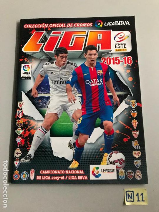 Collezionismo sportivo: &Aacute;lbum plancha Liga 2015-2016
