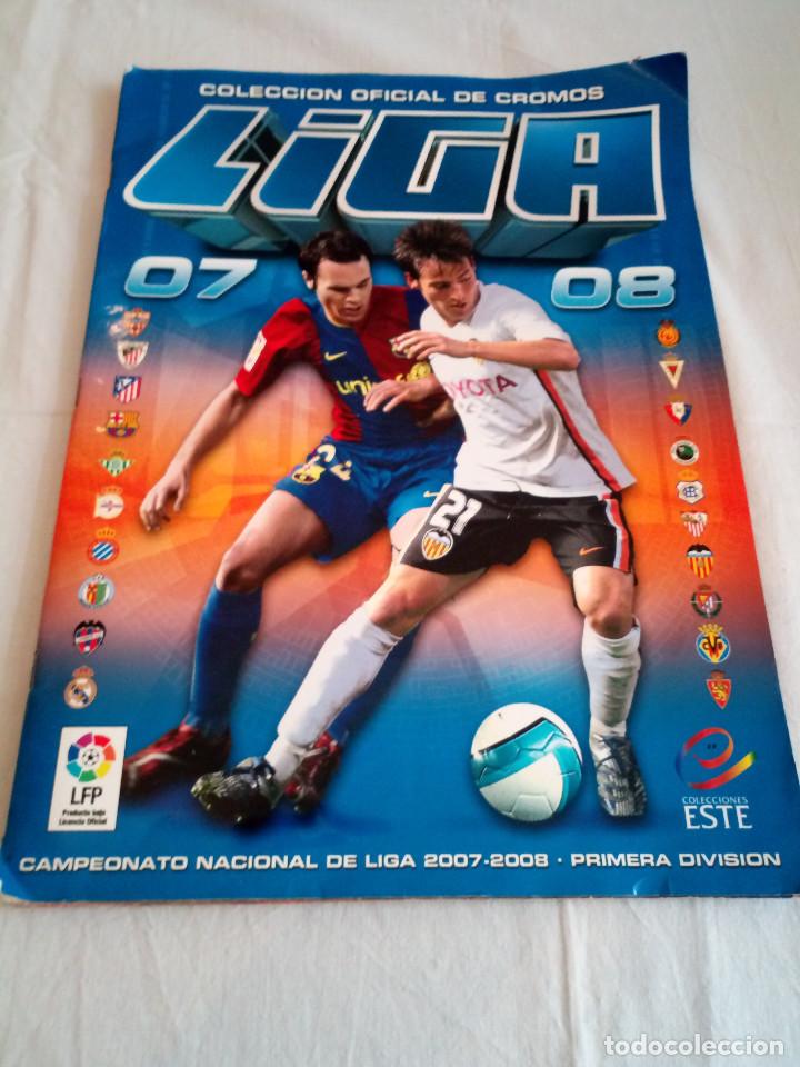 Colecionismo desportivo: 149-ALBUM LIGA ESTE 2007 2008, incompleto, 7 coloca