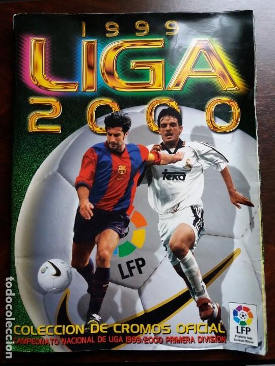 Sammelleidenschaft Sport: &Aacute;LBUM F&Uacute;TBOL LIGA 1999-2000. COLECCIONES ESTE. INCOMPLETO.