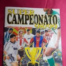 Coleccionismo deportivo: ALBUM DE CROMOS .SUPER CAMPEONATO - 98 99. INCOMPLETO. PANINI . CONTIENE 181 CROMOS