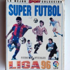 Coleccionismo deportivo: ALBUM SUPER FUTBOL LIGA 96 SPORT CON 351 CROMOS 1996-1997 VER 54 FOTOS. Lote 192823383