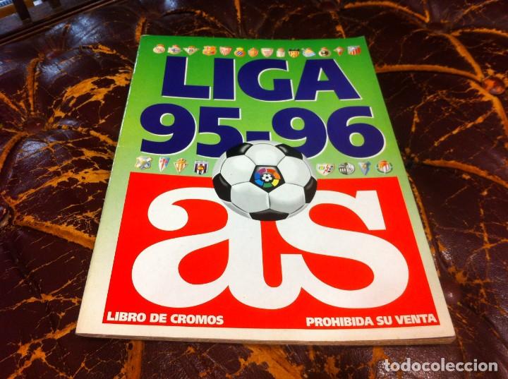 Collectionnisme sportif: &Aacute;LBUM CROMOS INCOMPLETO (LIGA 95-96) AS. (TIENE 95 CROMOS DE 264)