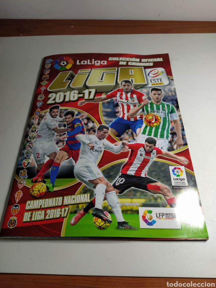 Colecionismo desportivo: Album cromos vac&iacute;o liga 16-17 este panini