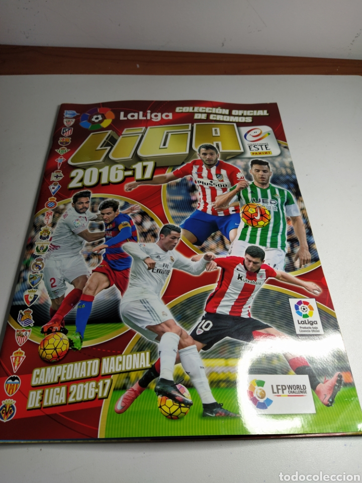 Colecionismo desportivo: Album cromos vac&iacute;o liga 16-17 este Panini