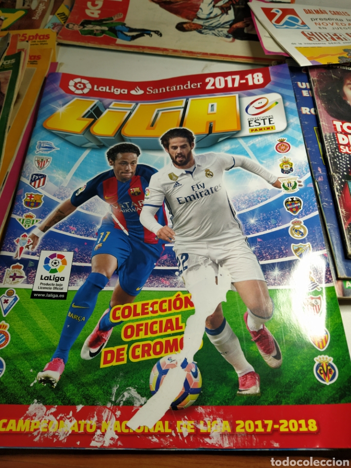 Colecionismo desportivo: Album cromos vac&iacute;o liga 17-18 este Panini