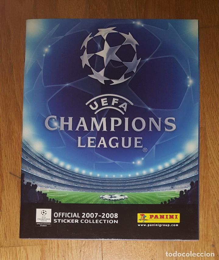 Collectionnisme sportif: ALBUM NUEVO UEFA CHAMPIONS LEAGUE FUTBOL 2007 2008 07 08 PANINI CON 20 CROMOS PEGADOS