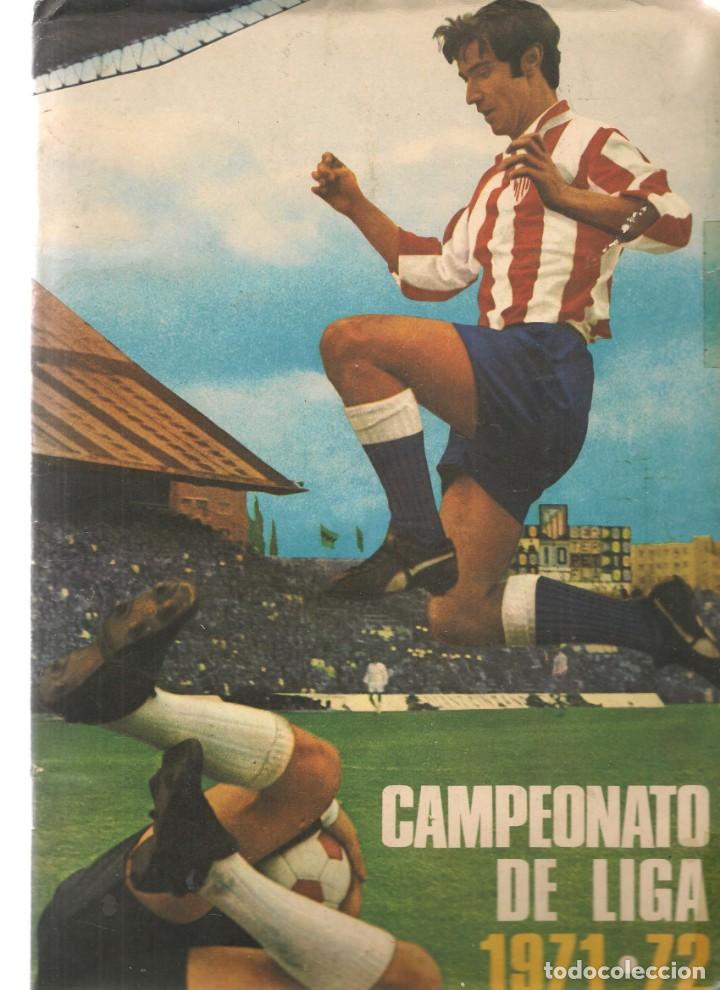 Collectionnisme sportif: &Aacute;LBUM. CAMPEONATO DE LIGA 1971 - 72. CON POSTER. INCOMPLETO. DISGRA. (ST/)