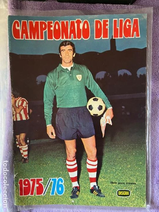 Collectionnisme sportif: campeonato de liga 1975 76 disgra vacio plancha 133ma