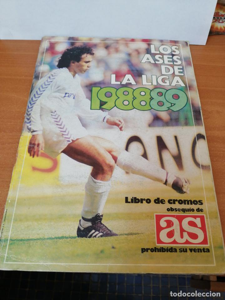 Collectionnisme sportif: ALBUM INCOMPLETO LOS ASES DE LA LIGA 1988-1989 DE AS